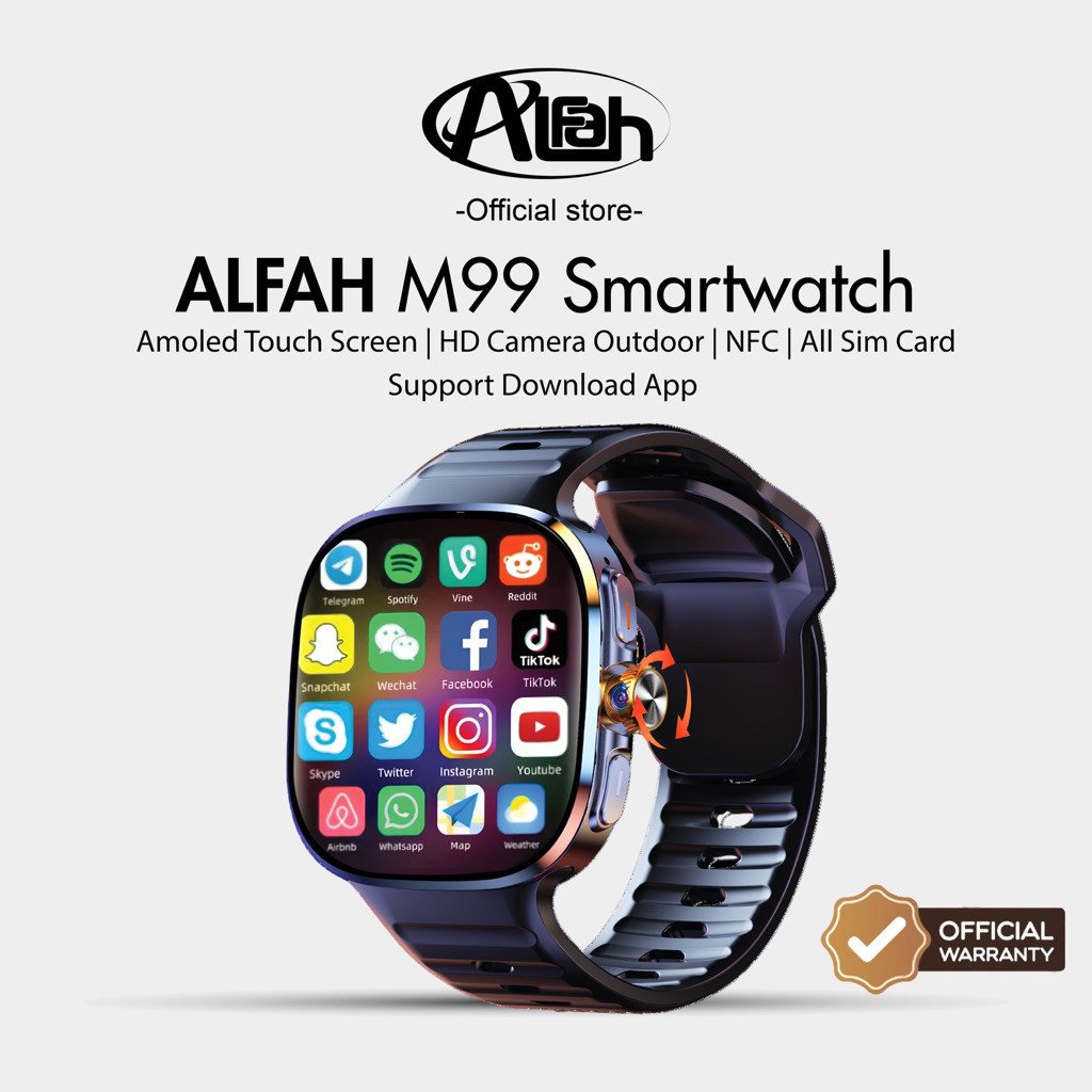 Alfah - Smartwatch M99 4G/5G Amoled display 2,4 inchi simcard 8/128GB
