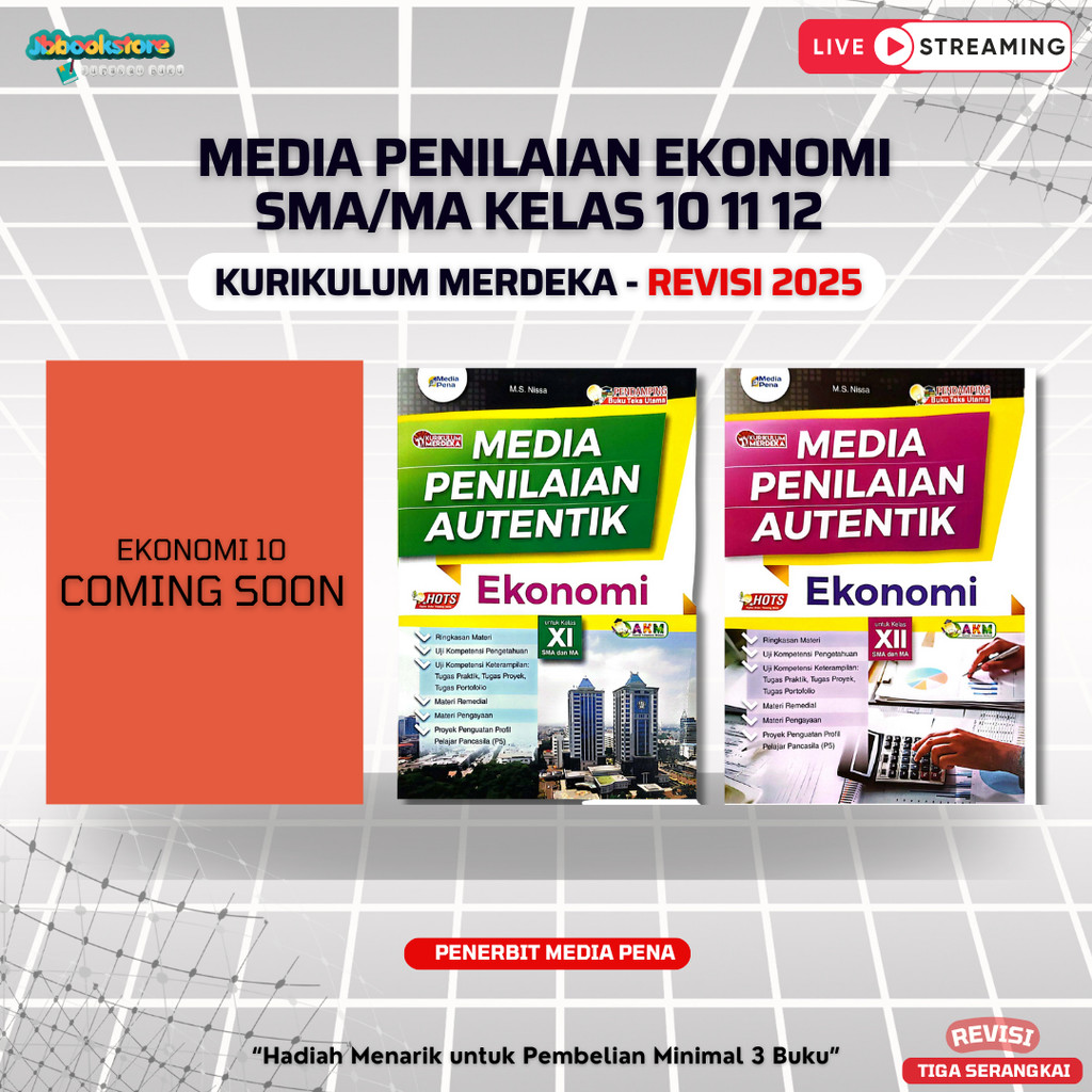 [ REVISI ] Media Penilaian Ekonomi kelas 10 11 12 SMA Kurikulum Merdeka / Mediapena SMA / Revisi 202