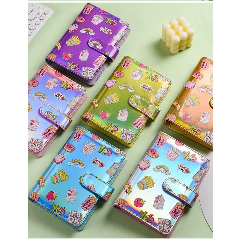 

Binder Tabungan A6 6 Lubang Hologram Motif Kartun Buku Catatan Keuangan Budgeting Pengeluaran AestheticCO