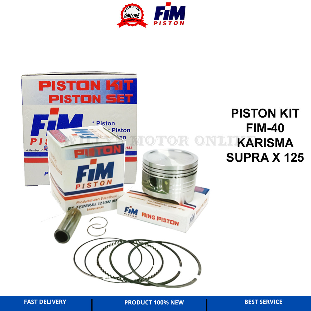 Piston Kit KARISMA SUPRA X 125 KPH FIM IZUMI FIM40 SEHER KARISMA SUPRA X 125