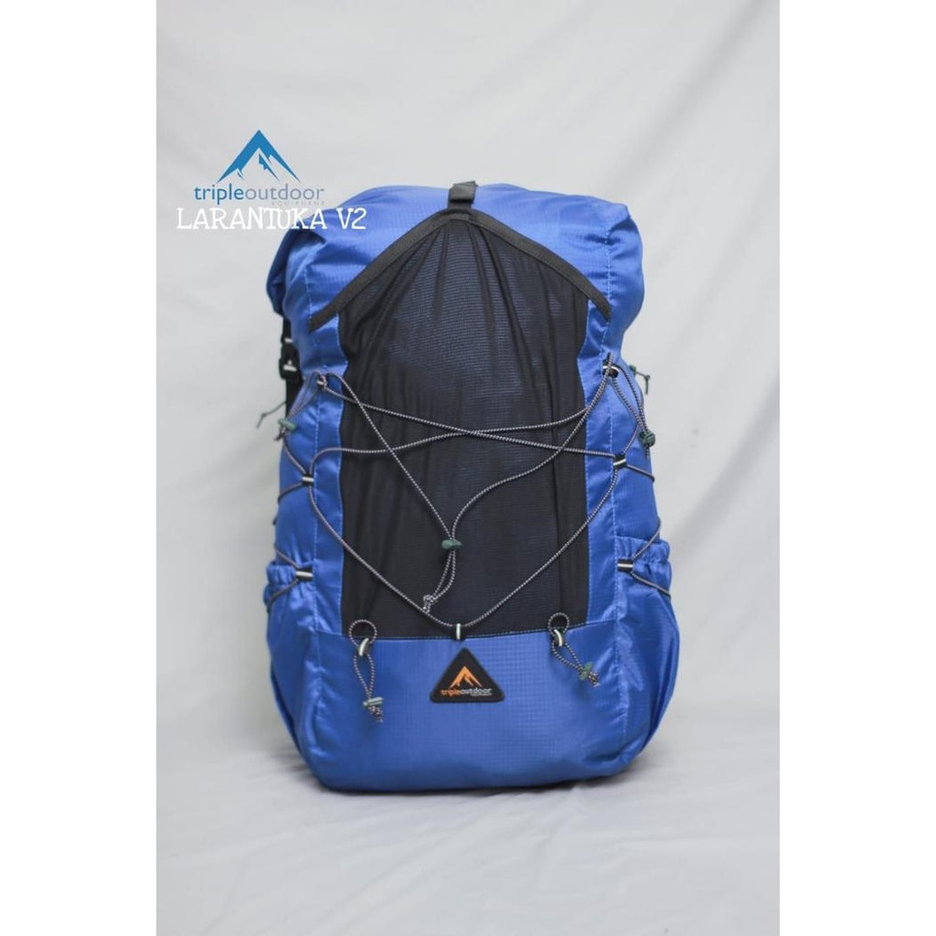 Triple outdoor Ultralight backpack Larantuka V2 series waterproof - Biru