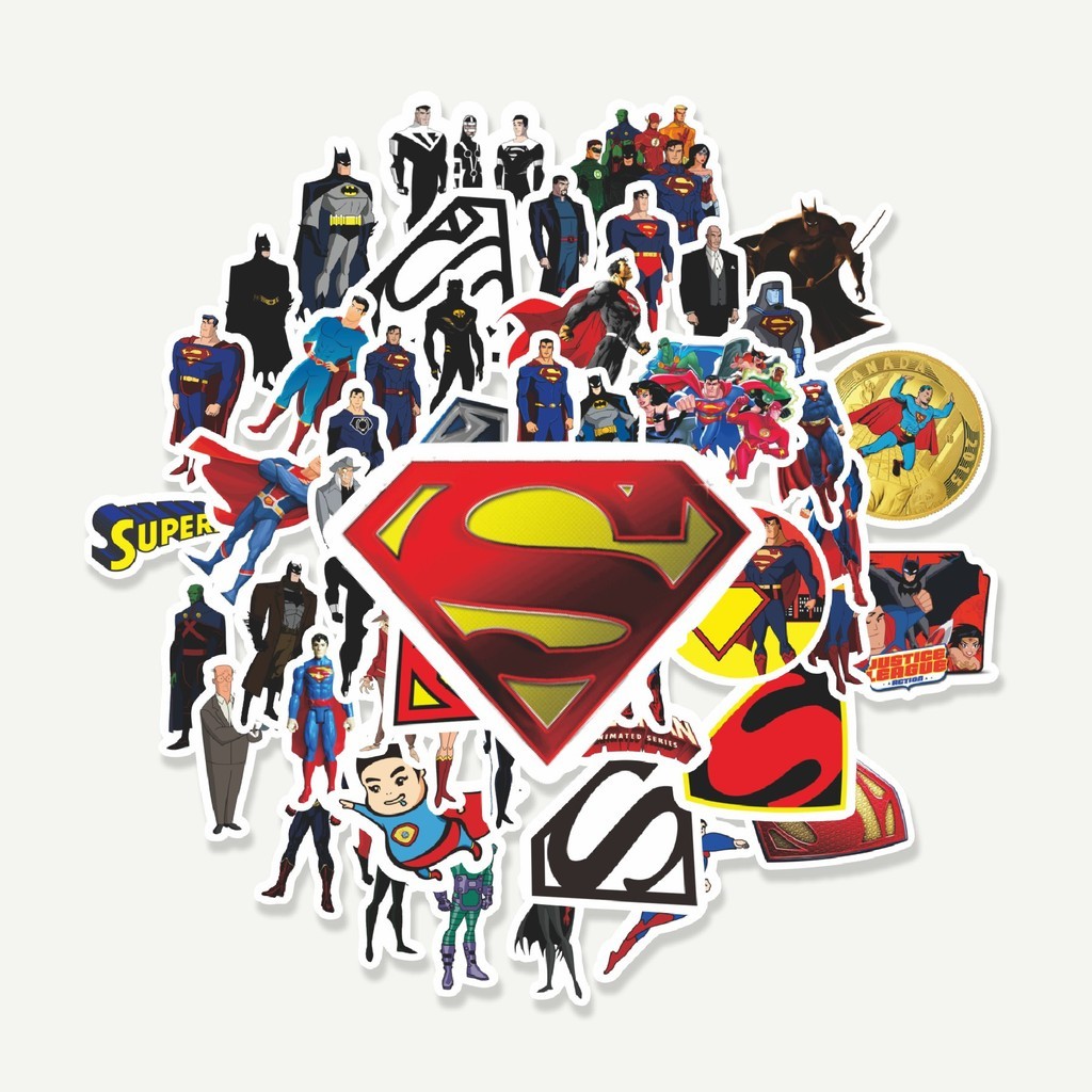 

Sticker Pack Sticker Kartun Superman The Animated Series Sticker | Sticker TUMBLR | Stiker LAPTOP KOPER HELM