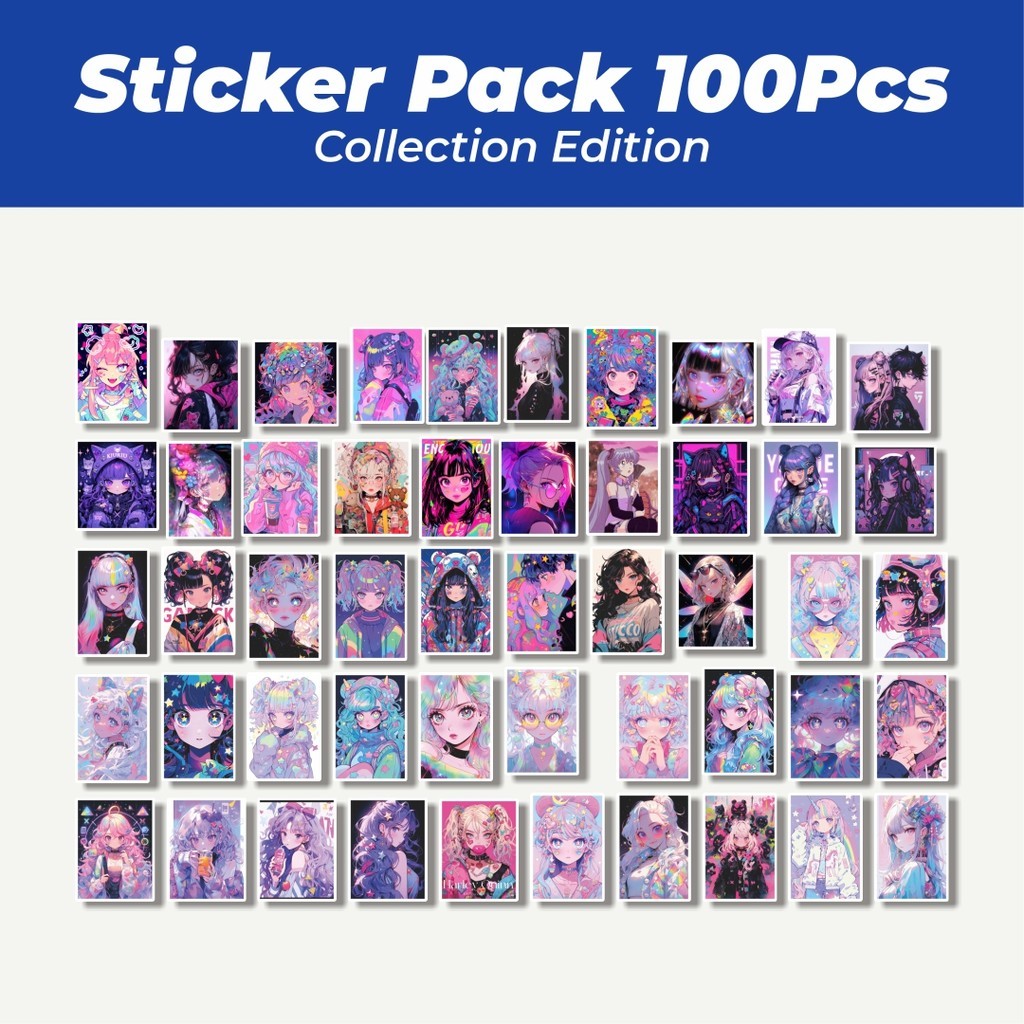 

Hot Stiker Poster Anime Purple/ Ungu Lucu Anti Air Stikers Berperekat Waterproof Sticker Decal Buat Motor Helm Buku Journal Koper Casing HP Laptop Botol Minum