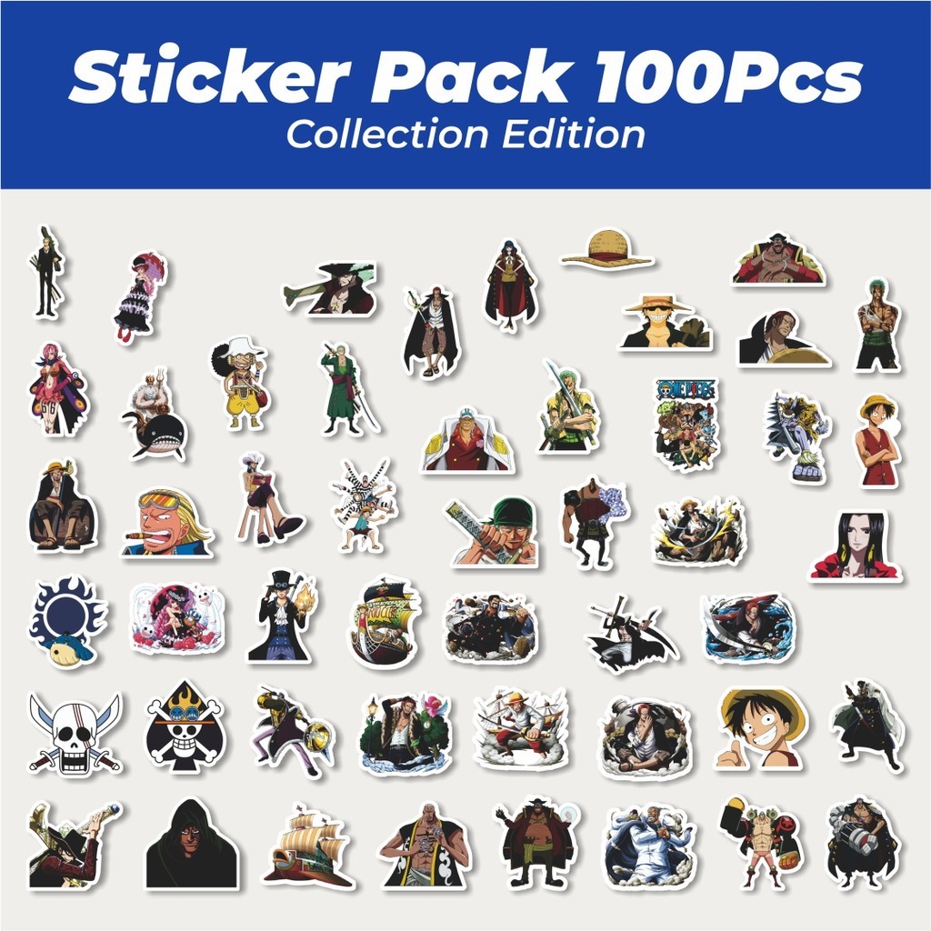 

Hot Stiker Anime One Piece Versi 10 Lucu Anti Air Stikers Berperekat Waterproof Sticker Decal Buat Motor Helm Buku Journal Koper Casing HP Laptop Botol Minum