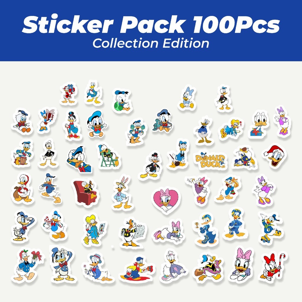 

Hot Stiker Kartun Donal Duck atau Donal Bebek Lucu Anti Air Stikers Berperekat Waterproof Sticker Decal Buat Motor Helm Buku Journal Koper Casing HP Laptop Botol Minum