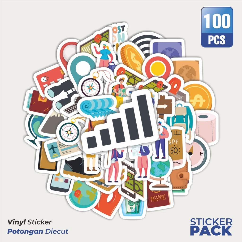 

Stiker Vinyl Stiker Geocaching GPS Waterproof Aesthetic- Untuk Laptop, Motor, dan Helm - Paper Stationery Pack