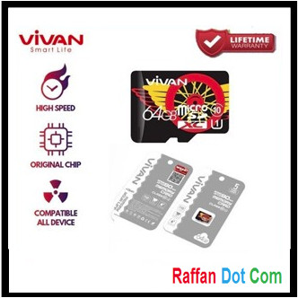 Memory Card Micro SD Card VIVAN 64GB Class 10 MC Memori SDHC MMC 64 GB