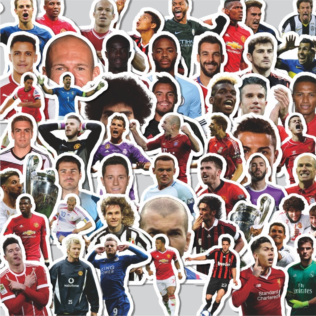 

Stiker Cutting Pack Stiker Club Football/Sepak Bola 4 Isi 100Pcs Series Aesthetic Lucu Keren Untuk Koper Bahan Vynil