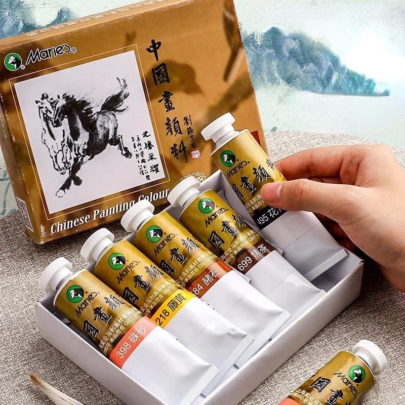 

Single 32ml Large Capacity Chinese Painting Pigment for Beginners Ink Brush Paint Professional Dye Art Supplies