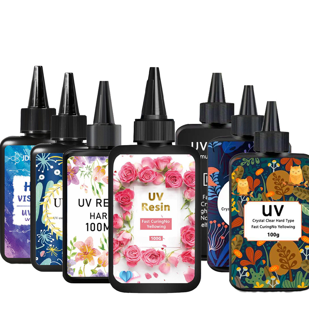 

Flat Bottle Quick Drying Epoxy Resin UV Glue High Transparency Drip Glue Used for DIY Making Resin Jewelry&Handicrafts