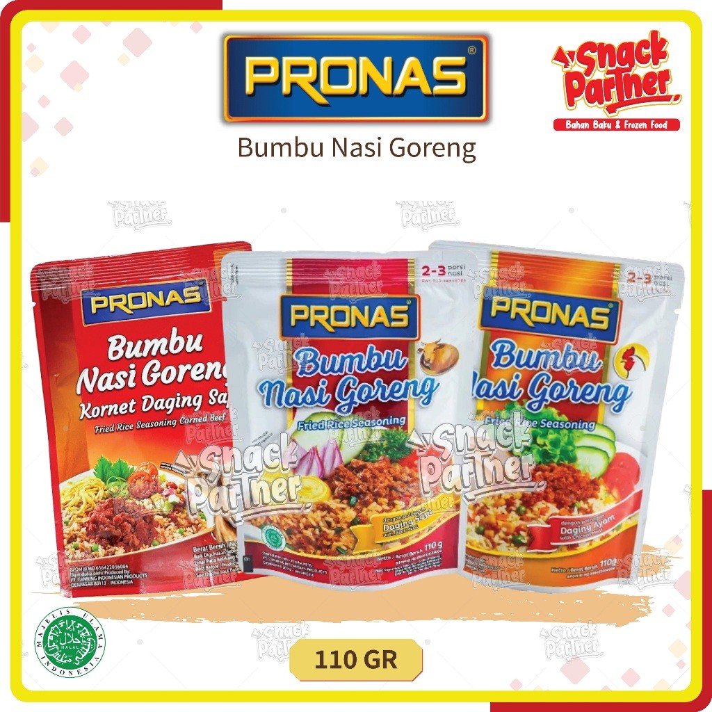 

PRONAS - BUMBU NASI GORENG 110 GR - Fried Rice Nasgor Kornet Daging Sapi Ayam