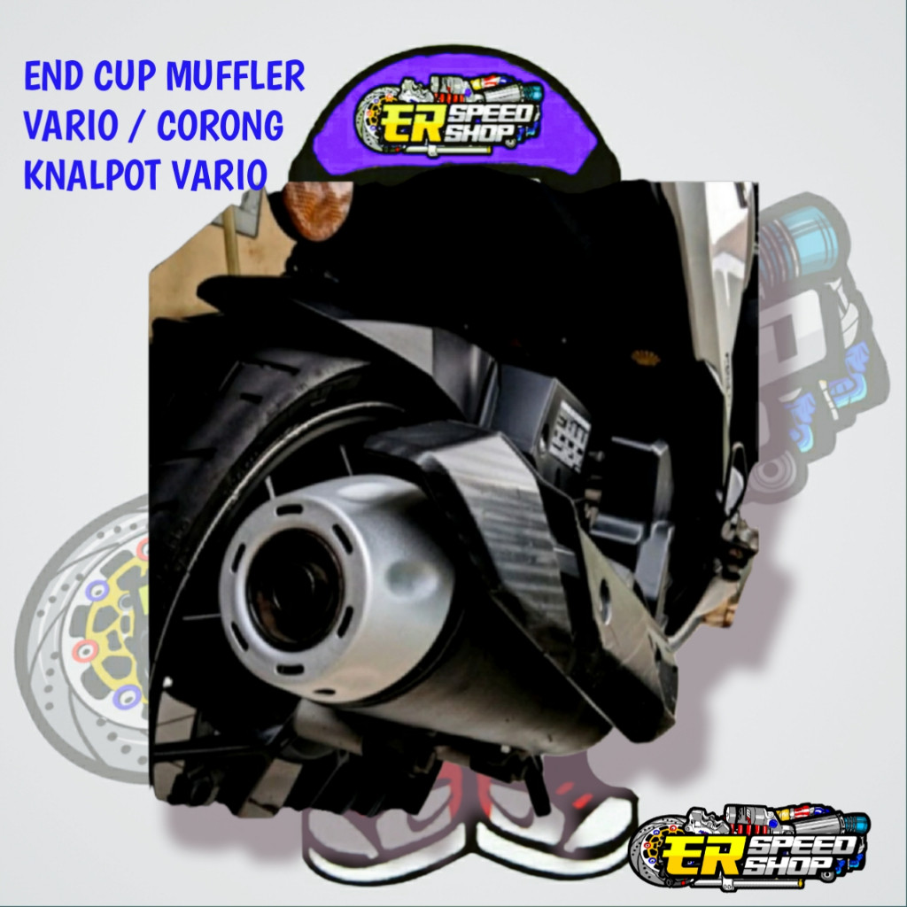 endcup muffler vario 125 150 ujung knalpot vario beat tsukigi end muffler corong cover knalpot