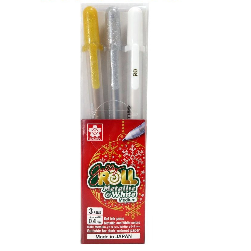 

Gramedia Surabaya - BALLPOINT SAKURA GELLY ROLL XPGB-3CH1 METALLIC & WHITE