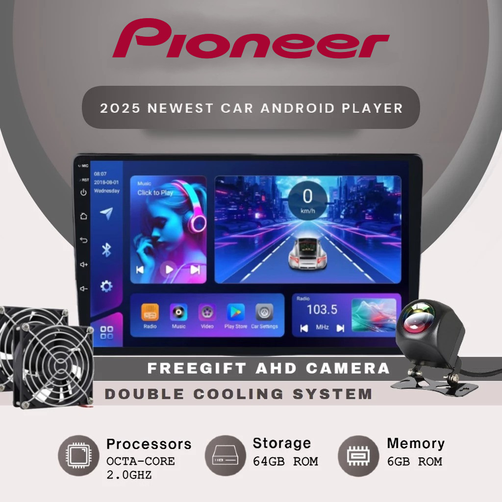 New [6 +64 ] Kenwood 2025 Newest Android Player "9"10 inch Quad Core Car Multimedia MP5 PlayerPremiu