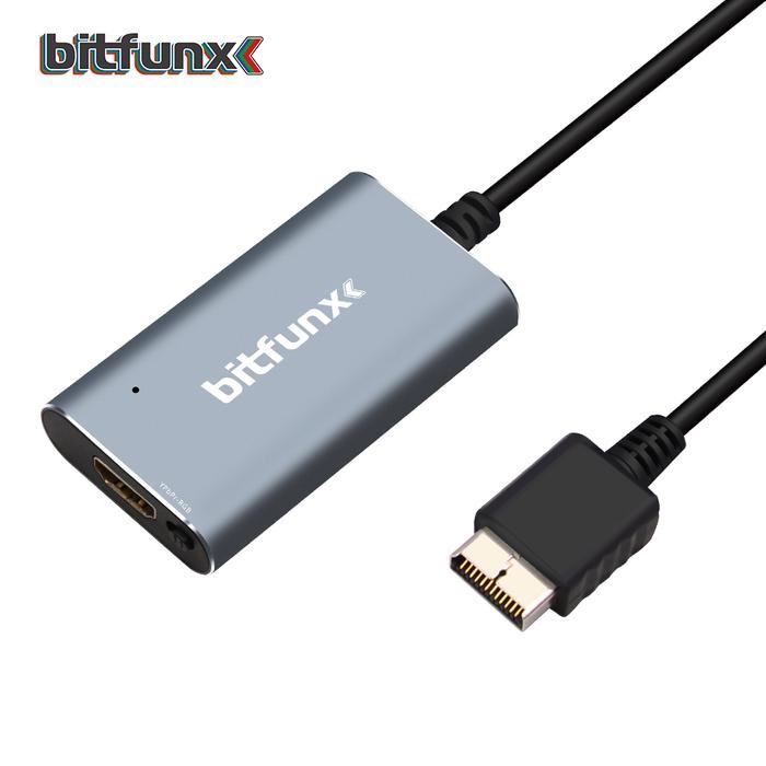 Terbaru, Bitfunx PS2 to HDMI Converter For PS2 PS1 PlayStation 1/2 Game Consoles With RGB to YPbPr S