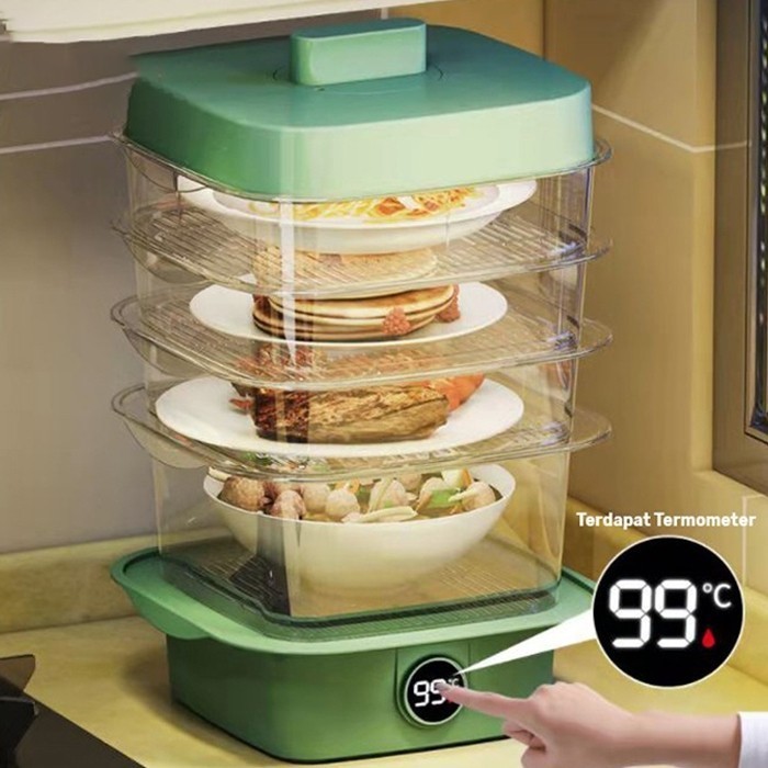 Tudung Saji Susun Modern Dengan Termometer