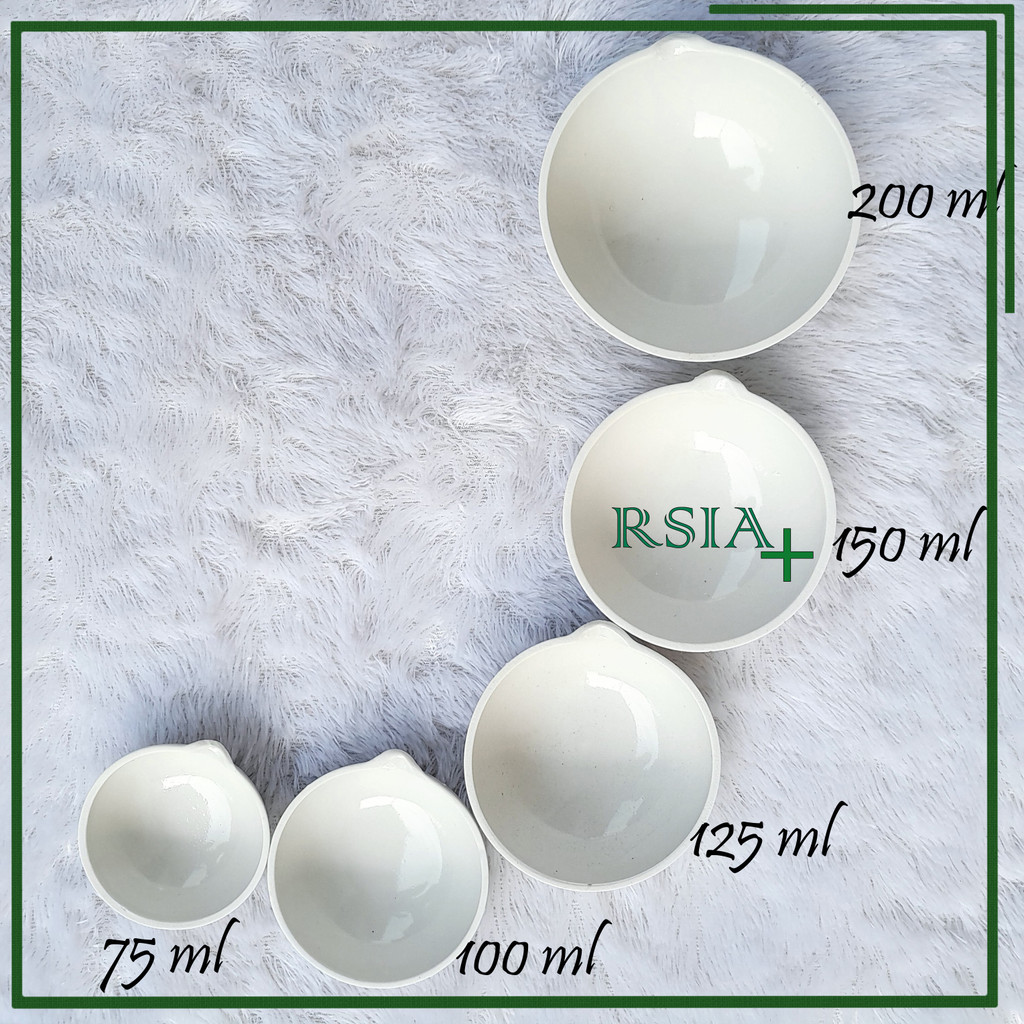 CAWAN UAP Porselen CAWAN PENGUAP Cawan Farmasi 100ml RSIA