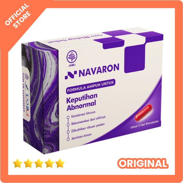 

NAVARON FORMULA Obat Herbal Keputihan | Atasi Keputihan Abnormal, Gatal, Bau Tak Sedap | Suplemen Kapsul Wanita BPOM Aman