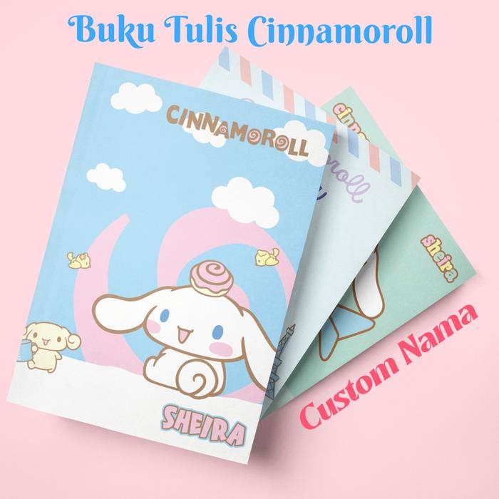 

Prinzy - Buku Tulis Cinnamoroll - Custom Nama Buku Sekolah Murah - Custom 2 pcs