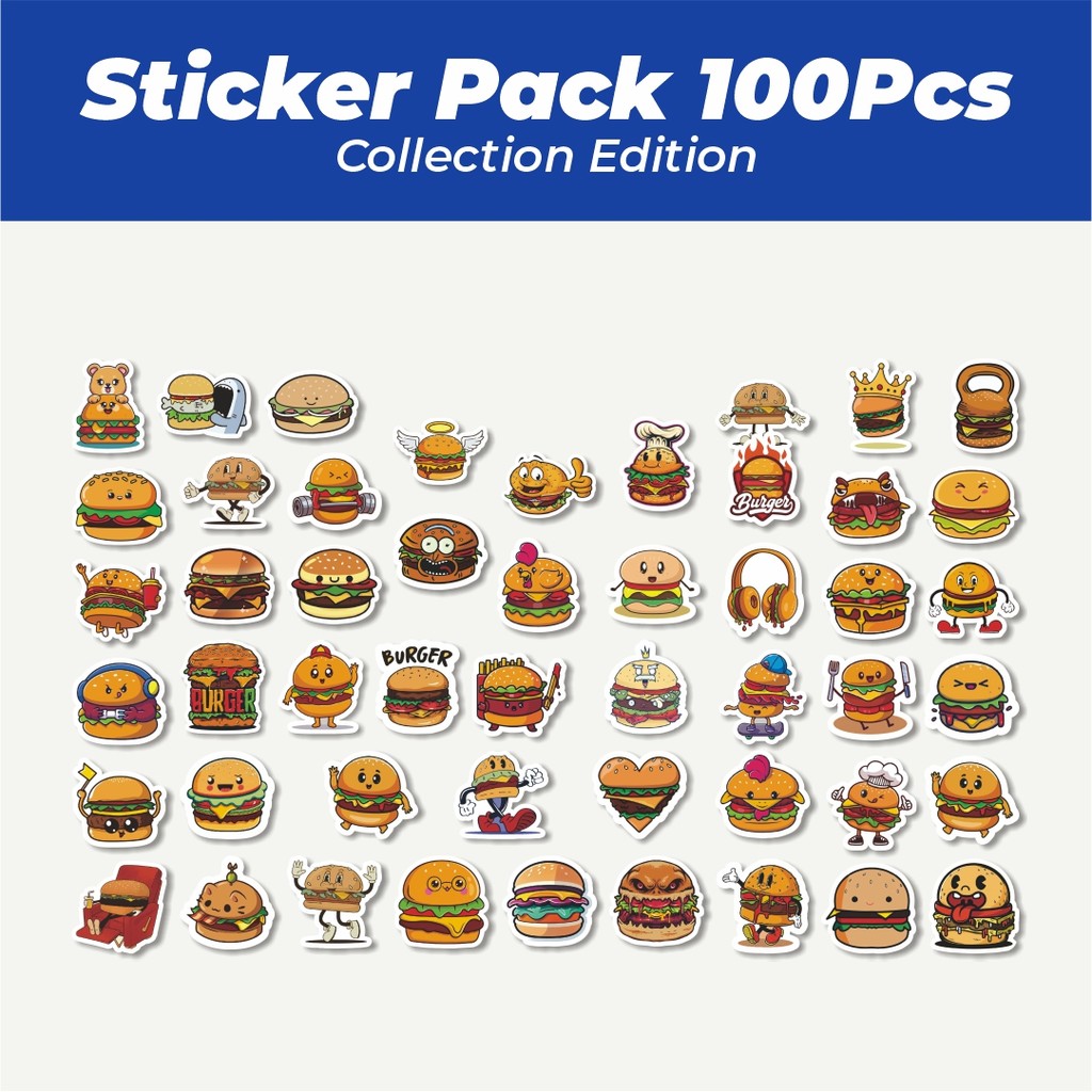 

Hot Stiker Food Delicious [Makanan Lezat] Lucu Anti Air Stikers Berperekat Waterproof Sticker Decal Buat Motor Helm Buku Journal Koper Casing HP Laptop Botol Minum