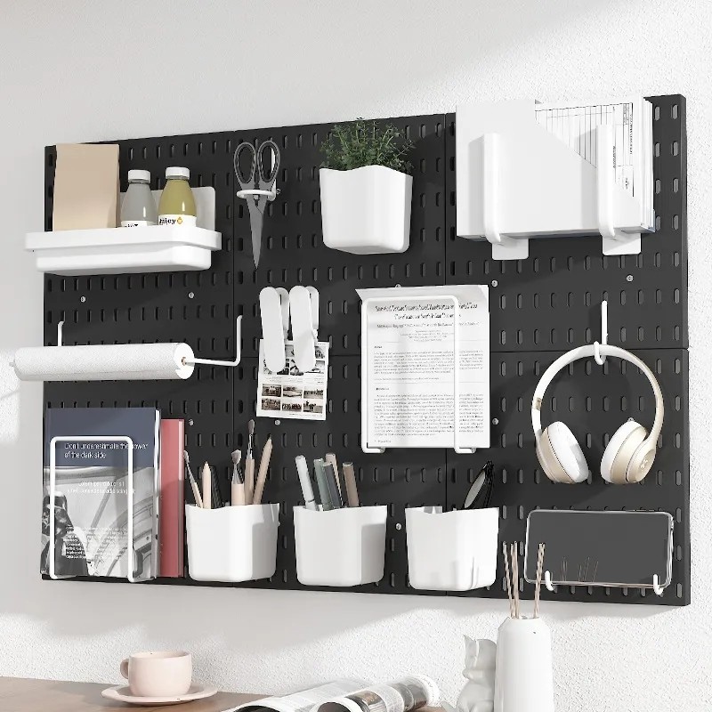 

Pegboard Wall Panels Pegboard Wall Organizer Mounting Display Diy Pegboard Kit Tool Storage Panel Board Rack Bathroom Kitchen