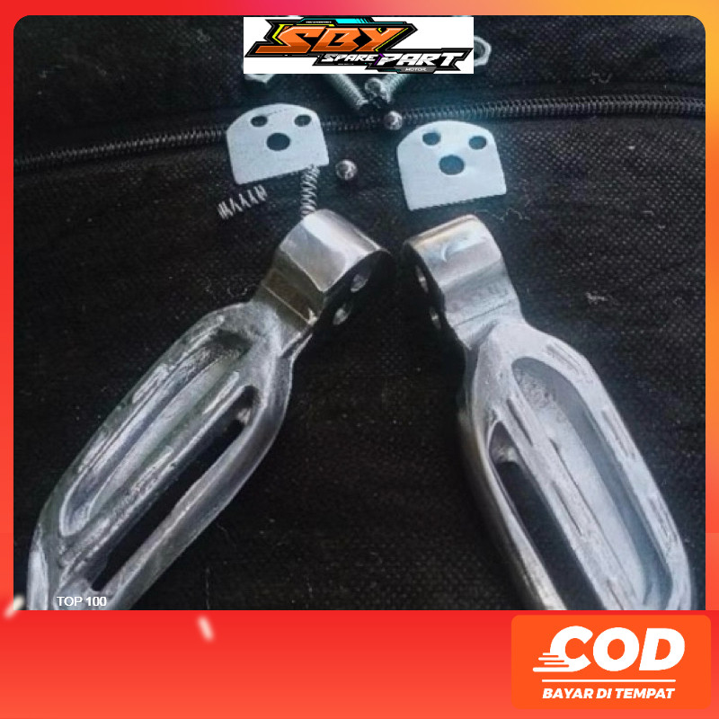 Foostep Belakang Scoopy New Step Pijakan kaki belakang scoopy 2021 silver