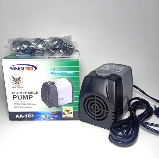 Mesin Pompa Aquarium Sakkai Pro AA 103 Pompa Kolam 18 Watt 2000 L/H