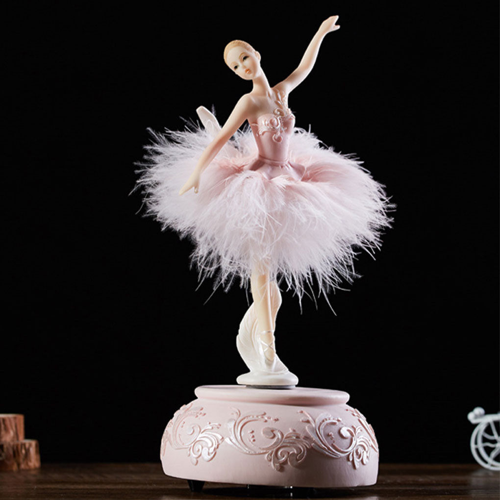 

Ballerina Musical Box Elegant Dancing Girl Elegant Figurines Rotate Boxes For Friend Home Desktop Birthday Gift