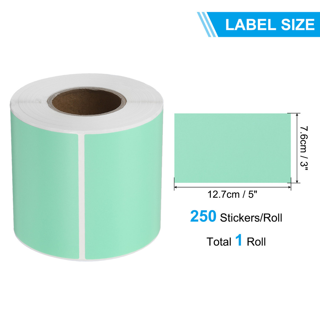 

250Pcs Rectangle Colored Labels Sticker 5x3Inch Rectangular Color Coding Labels Moving Stickers Label Tags Adhesive Coated Paper