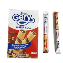 

Gery Wafer Roll 12gr| Gery Stick Roll Coklat Mede| Gery Stick Rol Coklat | Gery Stick Rol by Garuda food| Gery Wafer Rol Coklat 12gr