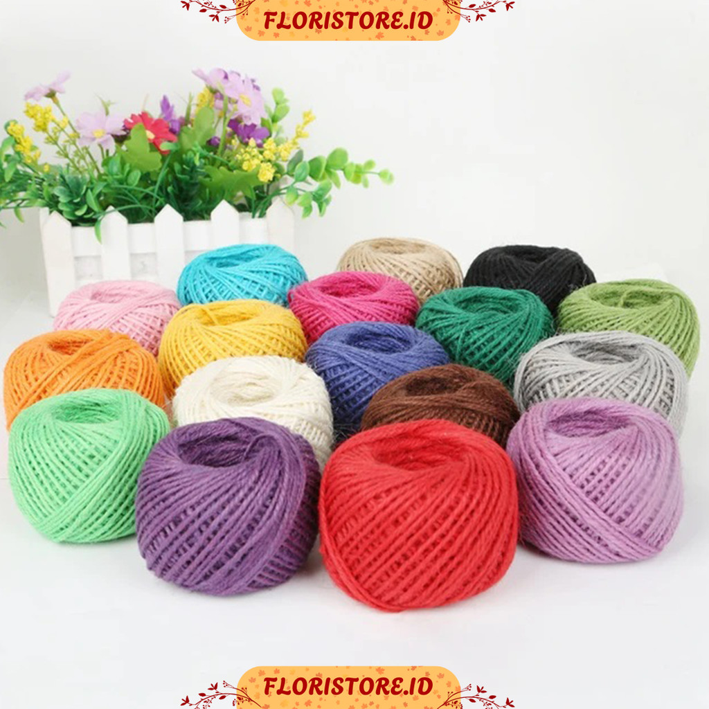 

HEMP TWINE CRAFT / TALI RAMI / AKSESORIS BUKET BUNGA / FLORIST SUPPLY