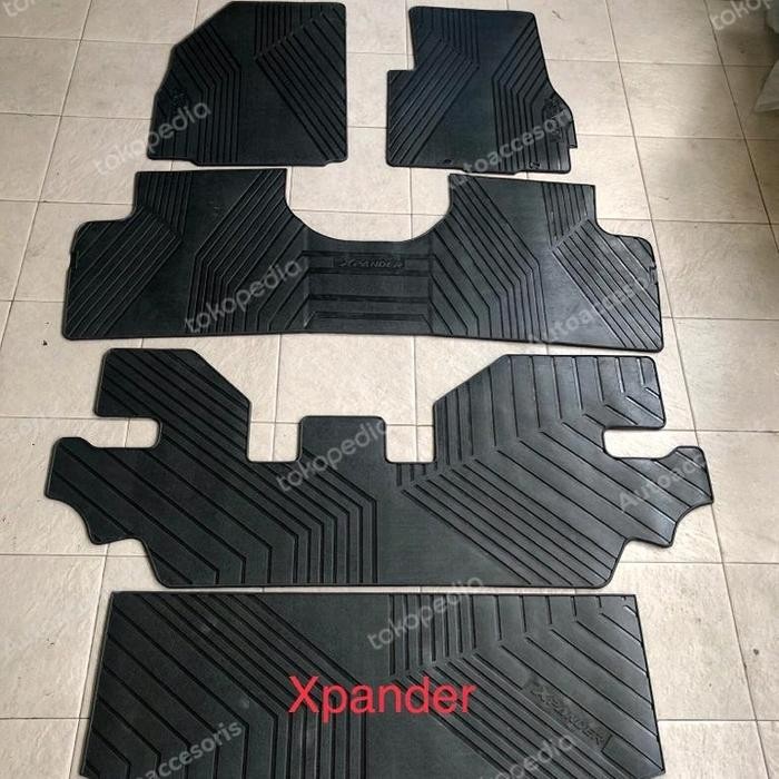 Karpet karet lantai fullset Xpander / cross / Ultimate - Hitamkilap, Xpander