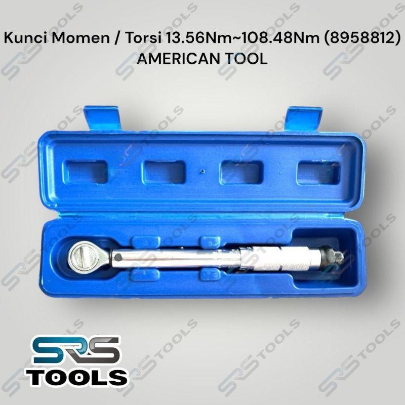 AMERICAN TOOL 8958812 Kunci Momen Torsi 1/2 Inch 13.56Nm ~ 108.48Nm / Torque Meter Two Way Spanner T