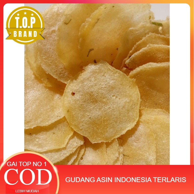 

Kerupuk opak lempeng singkong original khas Gunungkidul 30 pcs