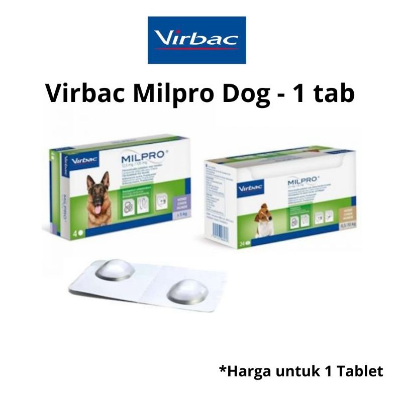

Virbac Milpro Dog - Obat Cacing Untuk Anjing