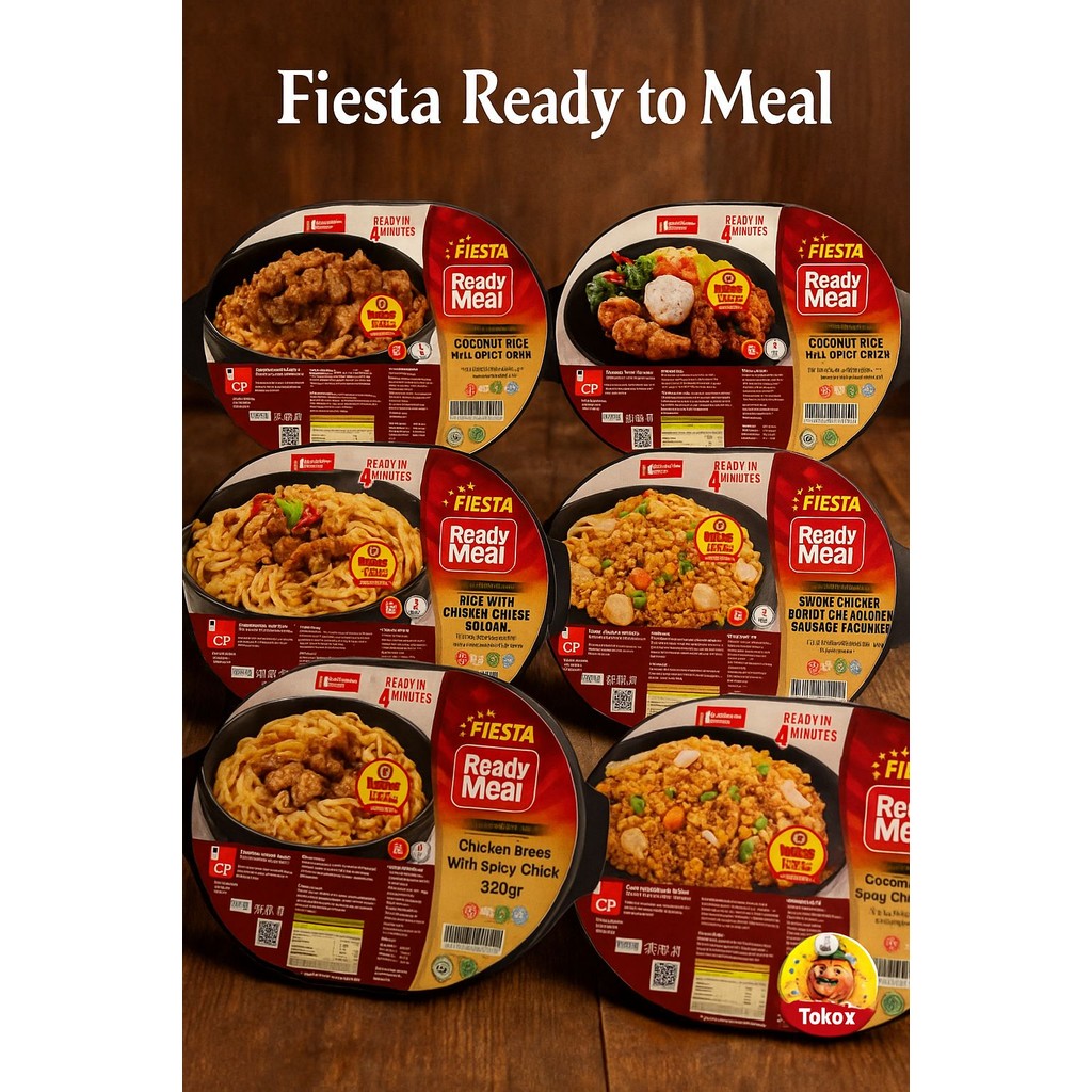 

Fiesta Ready to Meal RTM mie nasi dan lauk siap makan instan praktis dan lezat