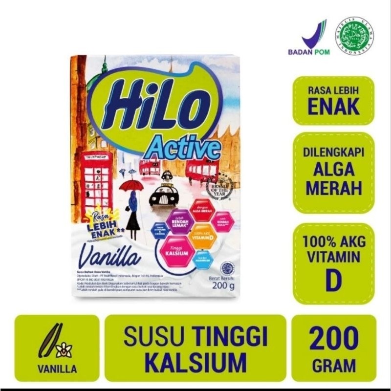 

Hilo Active Vanilla 200gr | Susu Tinggi Kalsium