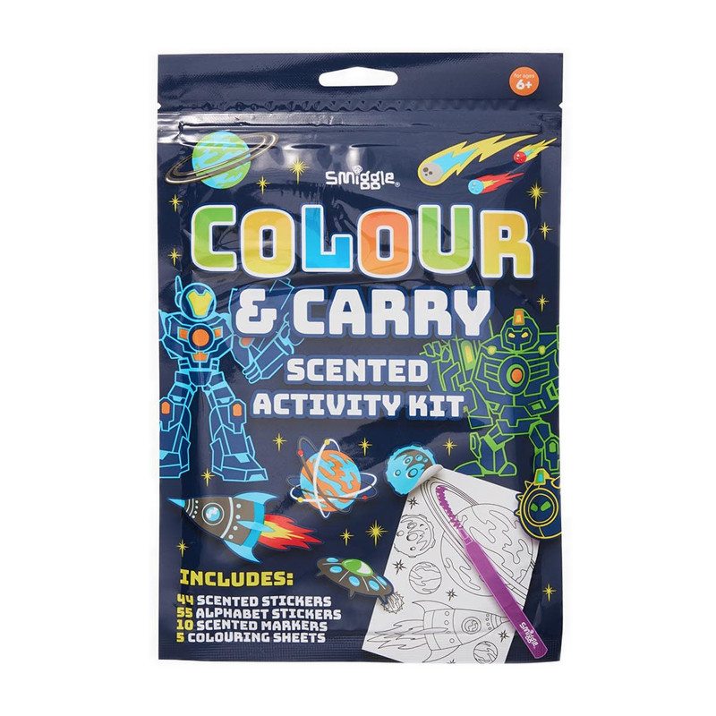 

New Smiggle Mini Colour & Carry Scented Activity Kit - IGL477795BLUPremium