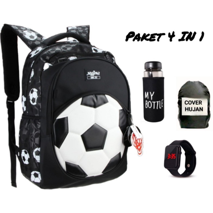 RIMA_SHOP.ID[ Free Botol ] Tas smiggle bola / Tas sekolah paling populer / Tas ransel sekolah anak l