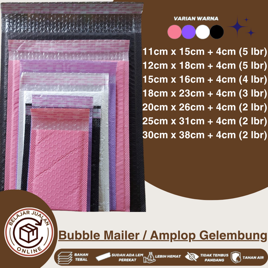 

Plastik Packing Gelembung / Bubble mailer / Amplop Gelembung - Bubble Bag Packing, Packaging, aman murah waterproof, UMKM, seller
