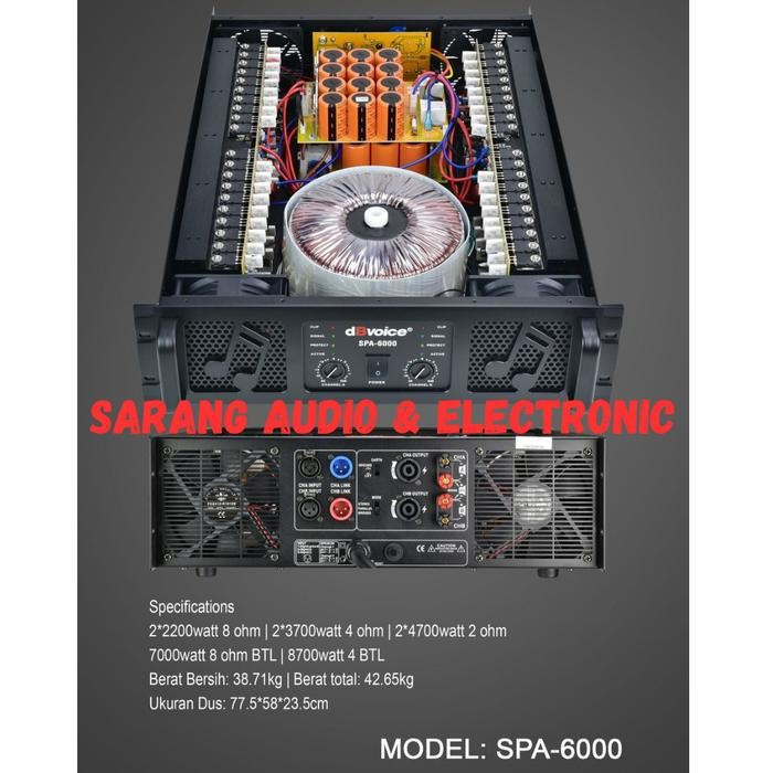 Power dB Voice SPA 6000 Original Amplifier dbvoice SPA6000 Class GB