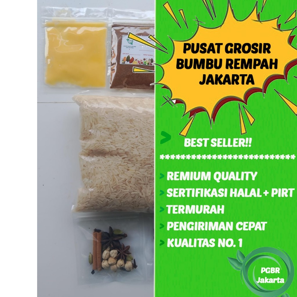 

Beras basmati asli 1 kg tambah bumbu kebuli plus rempah Pusat Bumbu Arab Jakarta