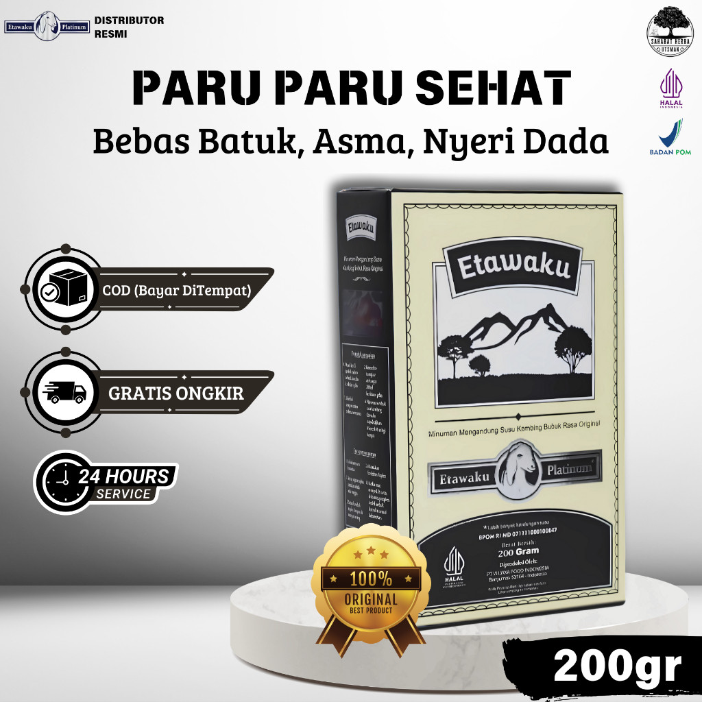 

ETAWAKU ANTI ASMA - Susu Kambing Etawa Paru-Paru Sehat Bebas Batuk Asma Nyeri Dada Pernapasan Sehat