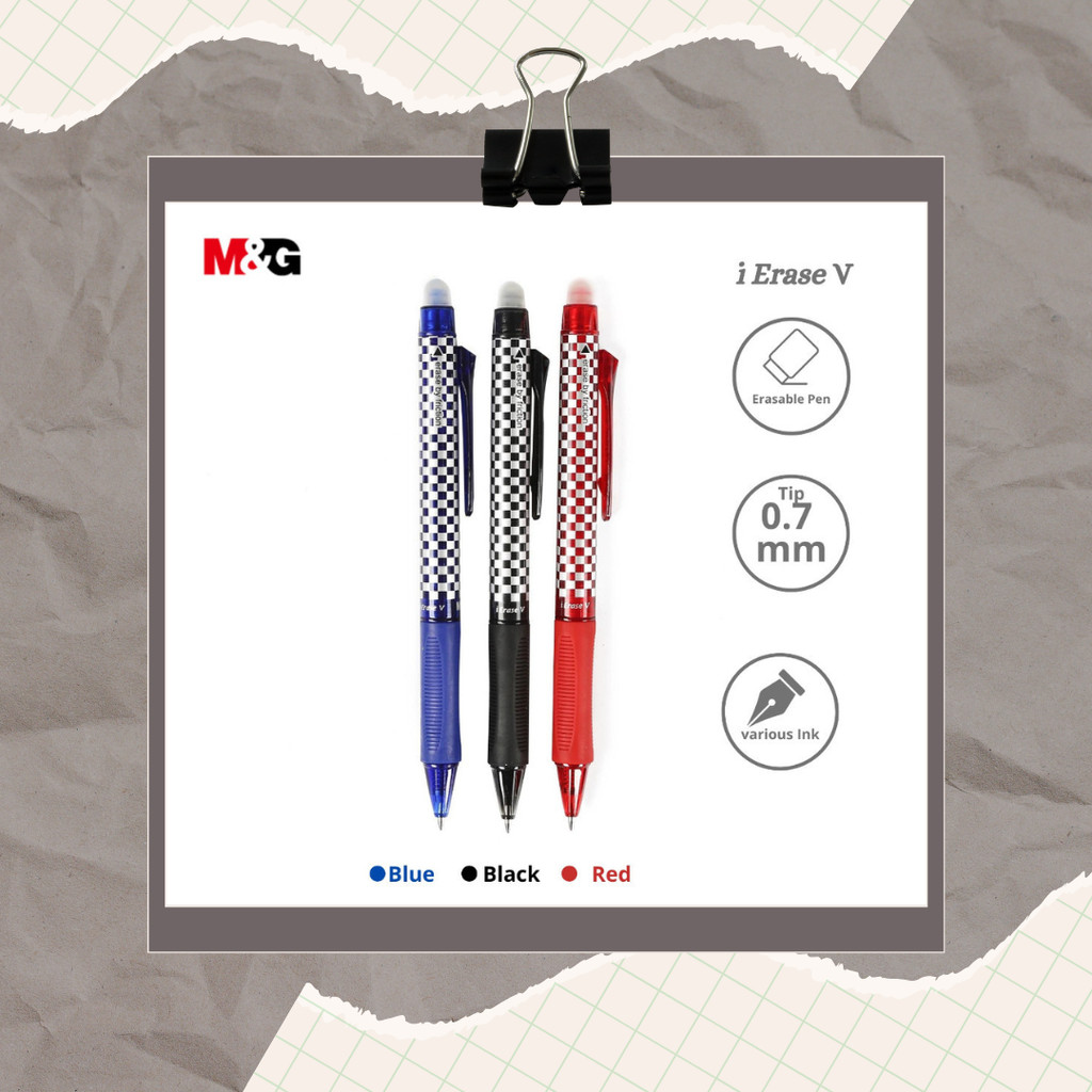 

M&G Retractable Erasable Gel Ink Pen iErase V 0.7mm AKPH3271