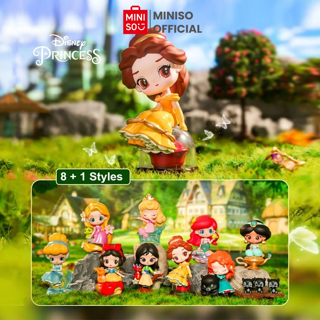 MINISO TOY - Miniso x Blind Box Disney Princess Fairy Tale Town Blind Box Mainan Koleksi