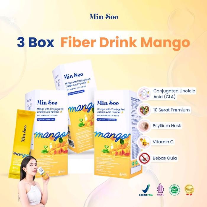 

Hot Produk 【3 BOX】FIBER DRINK JUS MANGO MINUMAN SERBUK RASA MANGGA Terbaik dan Terlaris