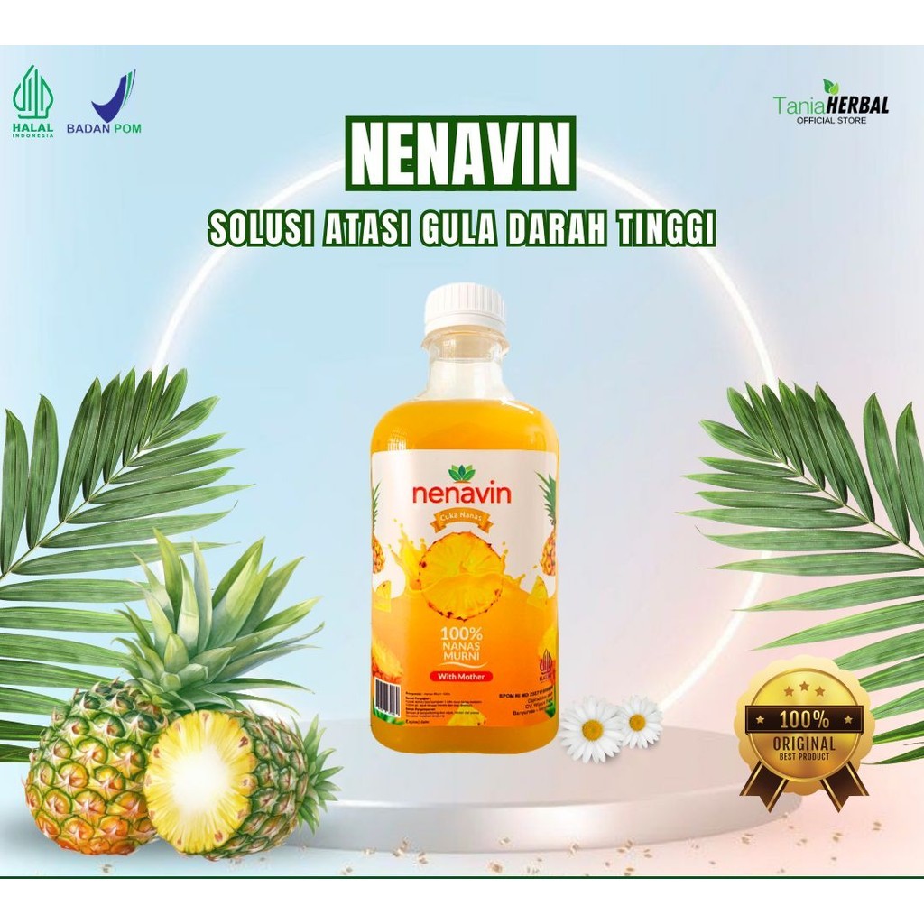 

Nenavin Cuka Nanas Original Bantu Atasi Diabetes dan Kolesterol 300 ml