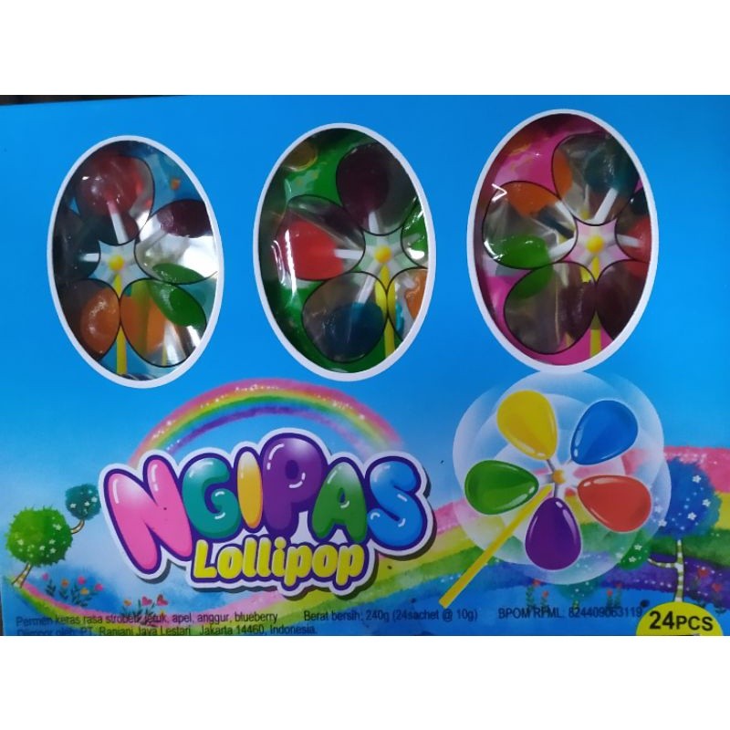 

Permen Loli Bentuk Kipas / Ngipas ( isi 24 pcs @10gr )