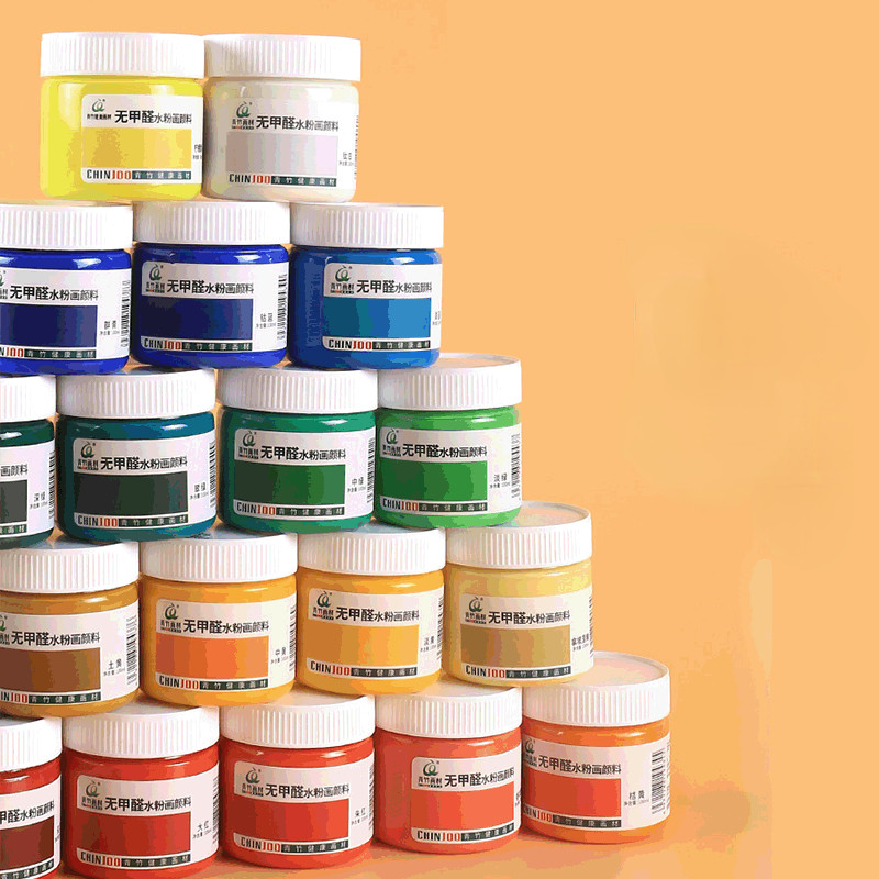 

100ml Canned Gouache Paint Art Candidates With Formaldehyde-free Washable Concentrated Advertising Pigment Artist Supplies