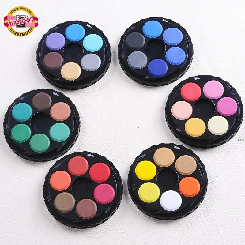 

KOH-I-NOOR Solid Watercolor Pigment Portable Wheel Stack Pack 12/24/36/48 Colors Water Color Artist/Painting Supplies